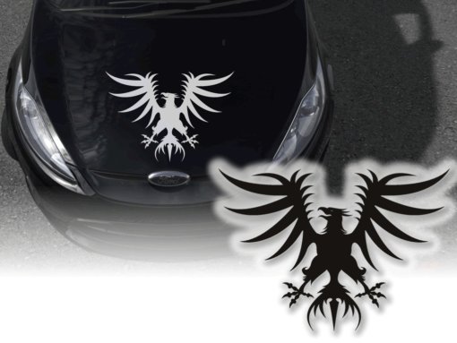 Adler Embleme Zeichen Autotattoo