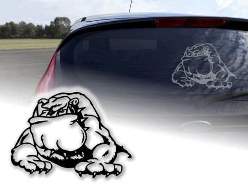 Aufkleber Bulldogge Comic Fun Kult Sticker