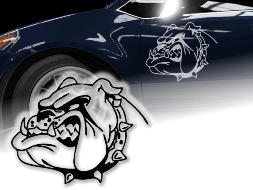 Aufkleber Bulldogge Spass Sticker