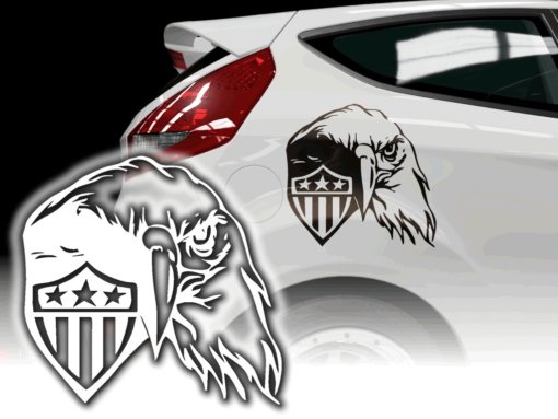 Auto Aufkleber Adler Raubvogel Sticker Autotattoo