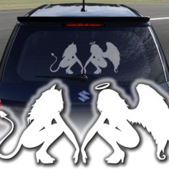 Auto Aufkleber Angel Sticker Engel Seitenaufkleber