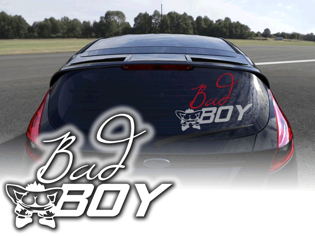 Auto Aufkleber Bad Boy Pkw Heckscheibe A140 🔥 ohne Hintergrund, kleine &  große Motive