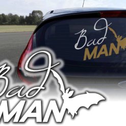 Auto Aufkleber Bad Man Fledermaus Sticker A138