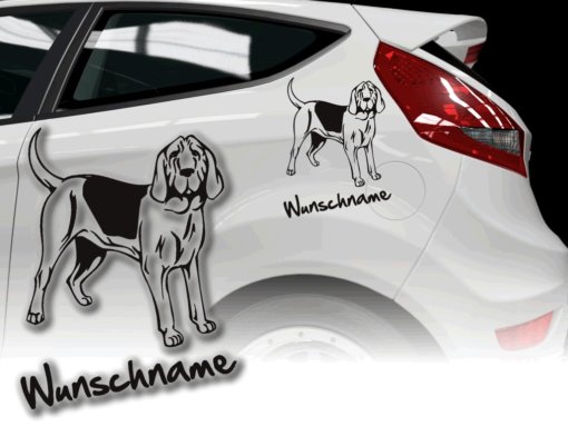 Auto Aufkleber Bloodhound Bluthund