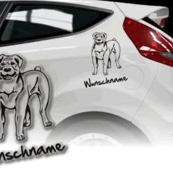 Auto Aufkleber Boerboel Bauernhund Bauerndogge