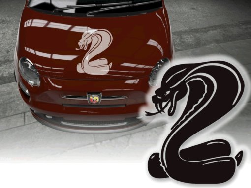 Auto Aufkleber Cobra Giftschlange Sticker Autotattoo