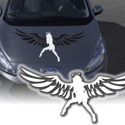 Auto Aufkleber Engel Flügel Motorhaube Sticker