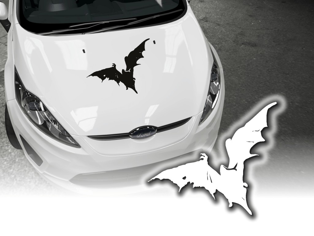 Fledermaus-Metall-Autoaufkleber, Halloween-Fledermaus-Autoaufkleber,  Halloween-Vinyl-Aufkleber, Auto-Emblem-Aufkleber, Fledermausschwarm-Auto