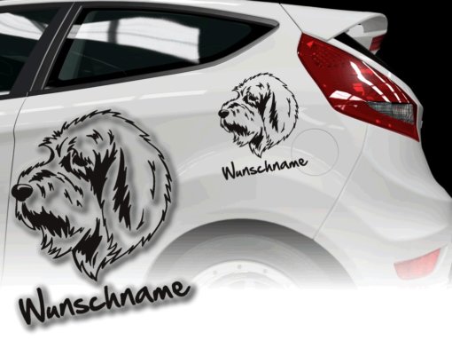 Auto Aufkleber Grand Basset Griffon Vendeen