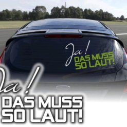 Auto Aufkleber Musik laut Autosticker A144