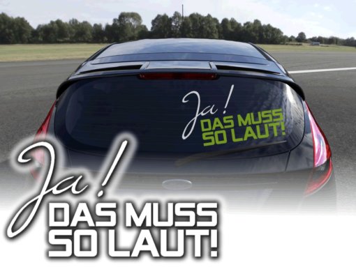 Auto Aufkleber Musik laut Autosticker A144