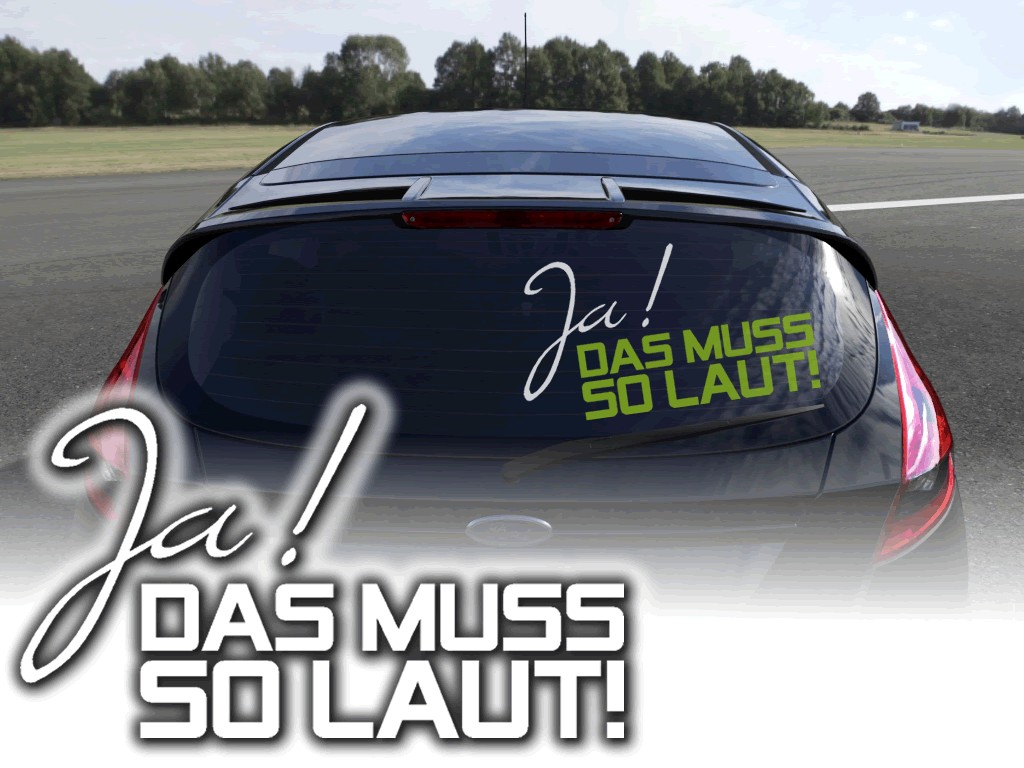 Auto Aufkleber Musik laut Autosticker A144 🔥 ohne Hintergrund, kleine &  große Motive