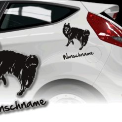 Auto Aufkleber Norwegischer Elchhund