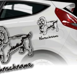 Auto Aufkleber Petit Grand Basset Griffon Vendeen