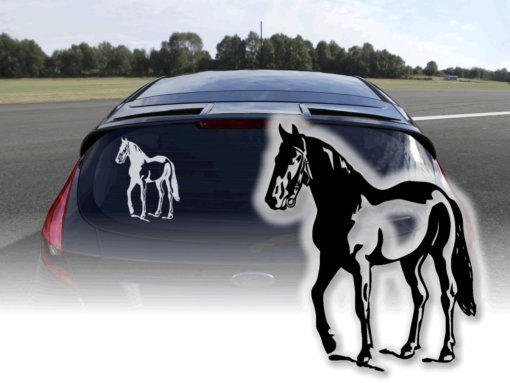 Auto Aufkleber Pferd Autoaufkleber Reiten Reitsport Sticker Pferde
