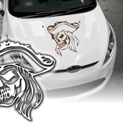 Auto Aufkleber Pirat Skull Seeräuber Sticker Autosticker