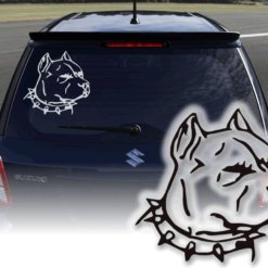 Auto Aufkleber Pitbull Kult Humor Spass Sticker Autotattoo