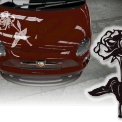 Auto Aufkleber Rose Kult Humor Sticker Autotattoo