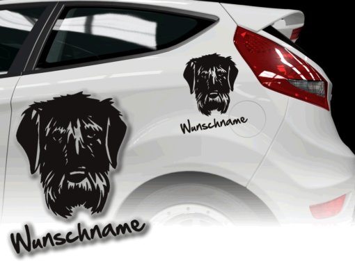 Auto Aufkleber Russischer Schwarzer Terrier