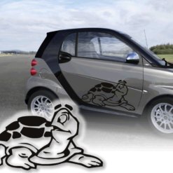 Auto Aufkleber Schildkröte Humor Spass Sticker Autotattoo