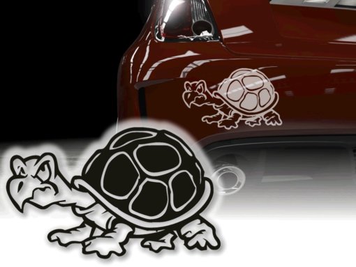 Auto Aufkleber Schildkröte Schildkröten Sticker Autotattoo