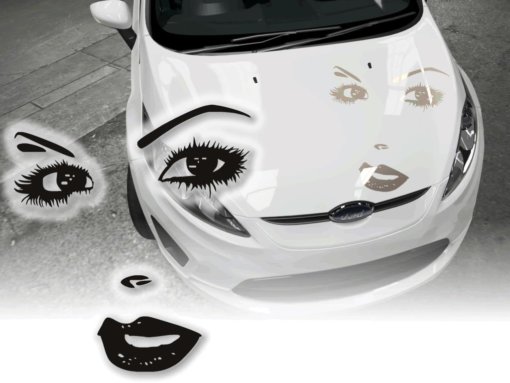 Auto Aufkleber Sexy Gesicht Frau Augen Autosticker Sticker