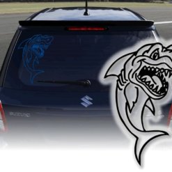 Auto Aufkleber Shark Hai Fun Spass Sticker Autotattoo