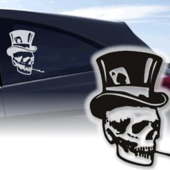 Auto Aufkleber Skull Ass Pokern Sticker Autosticker
