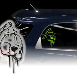 Samunshi Gentleman Skull Totenkopf Aufkleber Autoaufkleber für Motorrad  Fahrrad Roller oder Auto Sticker Schädel Totenschädel (19x20cm Gentleman  Skull Totenkopf) : : Auto & Motorrad