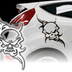 Auto Aufkleber Skull Totenkopf Sticker Autoaufkleber Autosticker