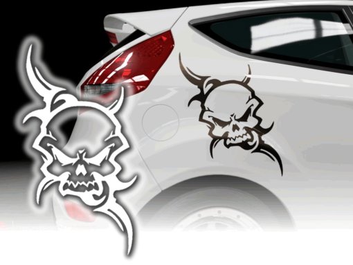 Auto Aufkleber Skull Totenkopf Sticker Autoaufkleber Autosticker