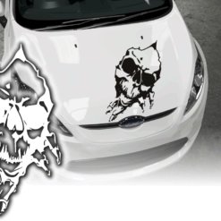 Auto Aufkleber Tankdeckel Skull Totenkopf Sticker Autoaufkleber Autosticker