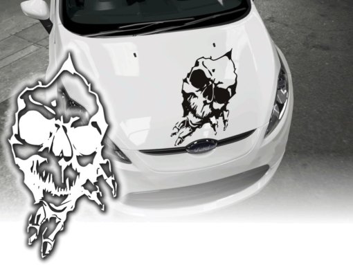 Auto Aufkleber Tankdeckel Skull Totenkopf Sticker Autoaufkleber Autosticker