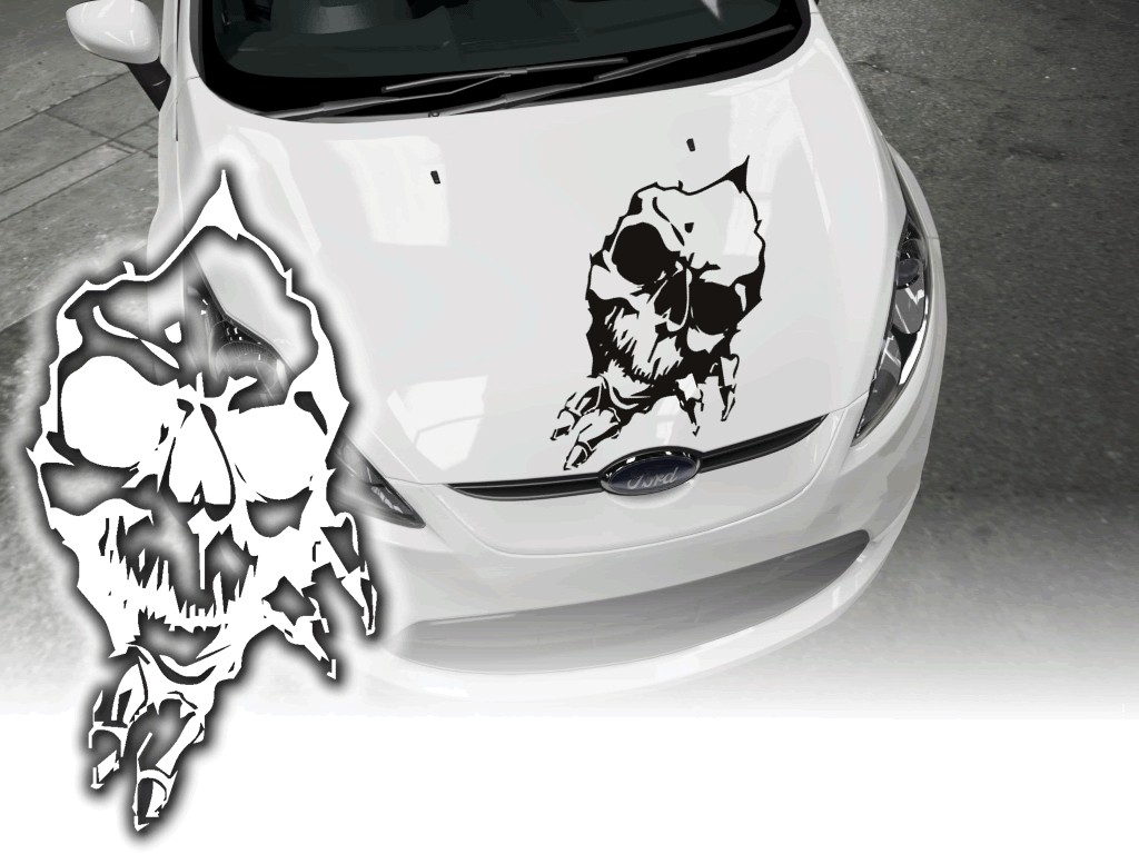 Auto Aufkleber Tankdeckel Skull Totenkopf Sticker Autoaufkleber Autosticker  🔥 ohne Hintergrund, kleine & große Motive