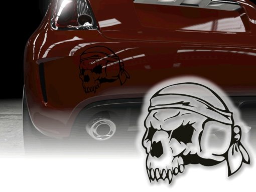 Auto Aufkleber Totenkopf Schädel Sticker Autosticker