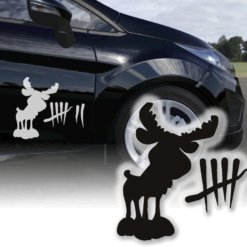 Autoaufkleber A-Klasse Elch Aufkleber Elchtest Sticker