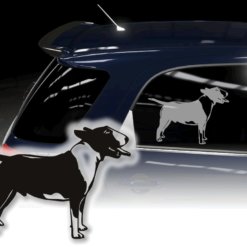 Autoaufkleber Bullterrier Aufkleber Hund Sticker