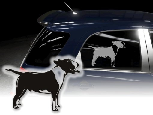 Autoaufkleber Bullterrier Aufkleber Hund Sticker