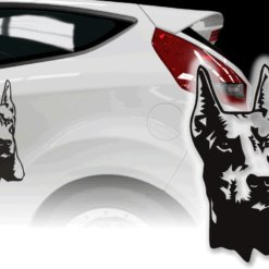 Autoaufkleber Dobermann Sticker Aufkleber Hund Warnschild