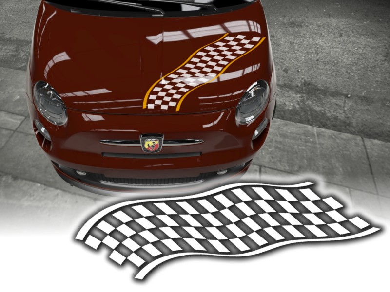 Autoaufkleber Renn flagge Motorhaube Sticker A411 🔥 ohne Hintergrund,  kleine & große Motive