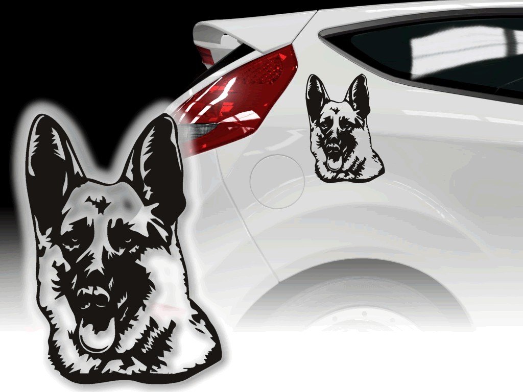 Autoaufkleber Schäferhund Aufkleber Hundesticker 🔥 ohne