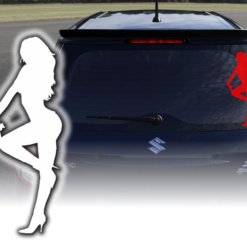 Autoaufkleber Sexy Girl elegant stehend Auto Aufkleber Sticker