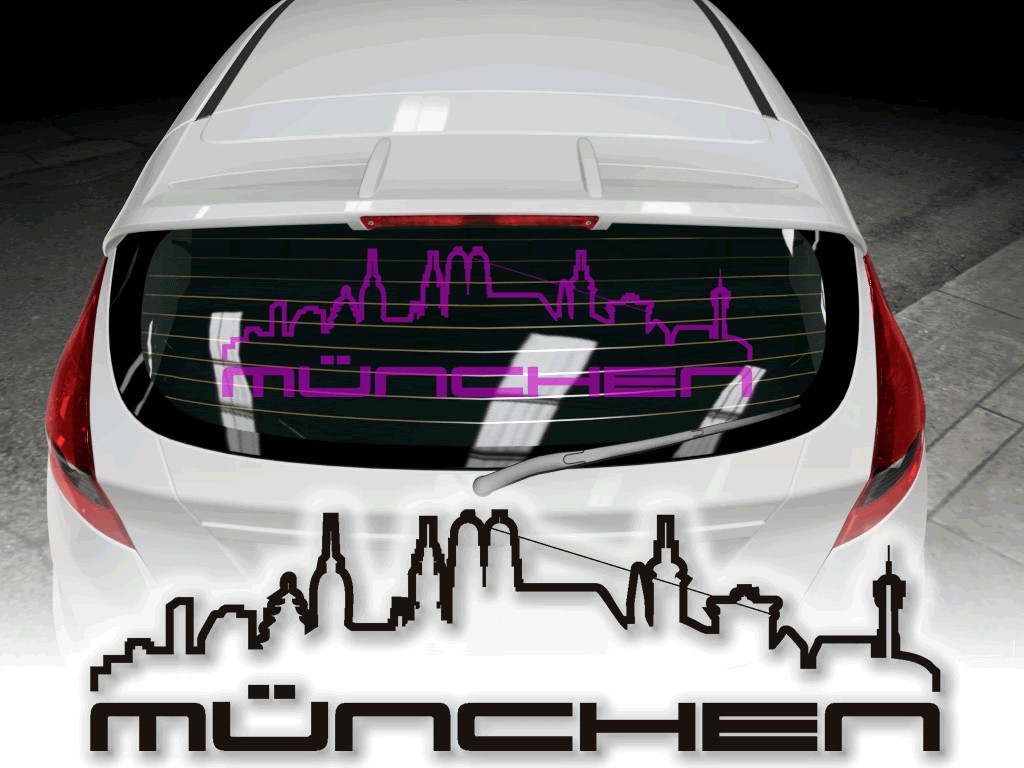 Autotattoo München Skyline Autosticker Tuning Motorsport bmw