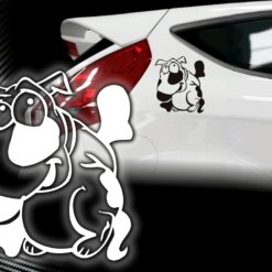 Hunde Autotattoo Hundeaufkleber