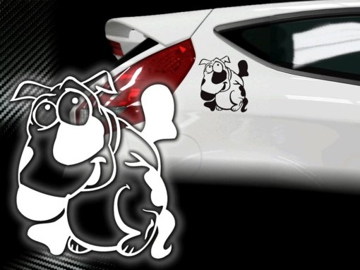 Hunde Autotattoo Hundeaufkleber