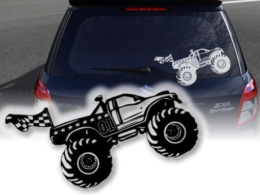 Monstertruck Sticker Autoaufkleber