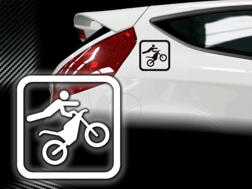 Motocross Autosticker Symbol