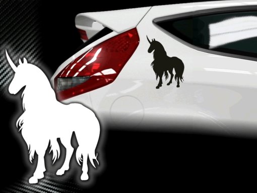 Pferd Autosticker Einhorn