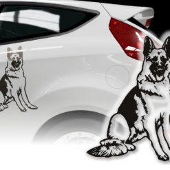 Schäferhund Autotattoo Auto Aufkleber Schäferhundaufkleber