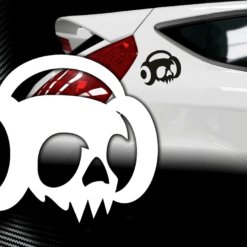 Skull Autosticker DJ